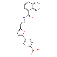 4-{5-[(E)-[(naphthalen-1-ylformamido)imino]methyl]furan-2-yl}benzoic acid