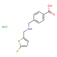 4-({[(5-fluorothiophen-2-yl)methyl]amino}methyl)benzoic acid hydrochloride