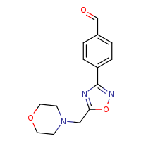 4-[5-(morpholin-4-ylmethyl)-1,2,4-oxadiazol-3-yl]benzaldehyde