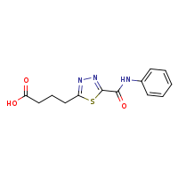 4-[5-(phenylcarbamoyl)-1,3,4-thiadiazol-2-yl]butanoic acid