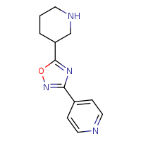 4-[5-(piperidin-3-yl)-1,2,4-oxadiazol-3-yl]pyridine