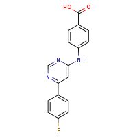 4-{[6-(4-fluorophenyl)pyrimidin-4-yl]amino}benzoic acid