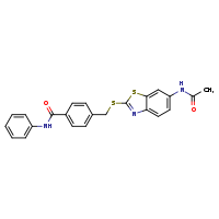 4-{[(6-acetamido-1,3-benzothiazol-2-yl)sulfanyl]methyl}-N-phenylbenzamide