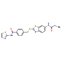 4-{[(6-propanamido-1,3-benzothiazol-2-yl)sulfanyl]methyl}-N-(1,3-thiazol-2-yl)benzamide