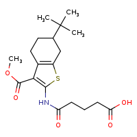 4-{[6-tert-butyl-3-(methoxycarbonyl)-4,5,6,7-tetrahydro-1-benzothiophen-2-yl]carbamoyl}butanoic acid
