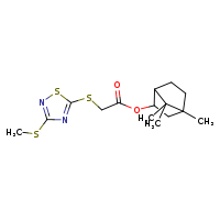 4,7,7-trimethylbicyclo[2.2.1]heptan-2-yl 2-{[3-(methylsulfanyl)-1,2,4-thiadiazol-5-yl]sulfanyl}acetate