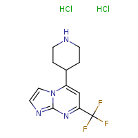 4-[7-(trifluoromethyl)imidazo[1,2-a]pyrimidin-5-yl]piperidine dihydrochloride