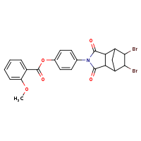 4-{8,9-dibromo-3,5-dioxo-4-azatricyclo[5.2.1.0²,?]decan-4-yl}phenyl 2-methoxybenzoate