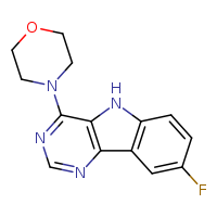 4-{8-fluoro-5H-pyrimido[5,4-b]indol-4-yl}morpholine