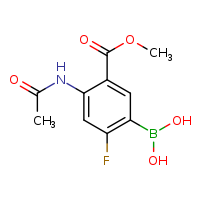 4-acetamido-2-fluoro-5-(methoxycarbonyl)phenylboronic acid
