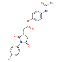 4-acetamidophenyl 2-[3-(4-bromophenyl)-2,4-dioxoimidazolidin-1-yl]acetate