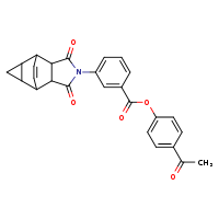 4-acetylphenyl 3-{3,5-dioxo-4-azatetracyclo[5.3.2.0²,?.0?,¹?]dodec-11-en-4-yl}benzoate