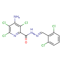 4-amino-3,5,6-trichloro-N'-[(E)-(2,6-dichlorophenyl)methylidene]pyridine-2-carbohydrazide