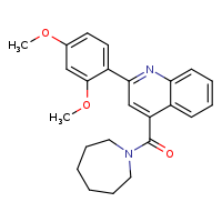 4-(azepane-1-carbonyl)-2-(2,4-dimethoxyphenyl)quinoline