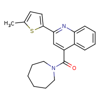 4-(azepane-1-carbonyl)-2-(5-methylthiophen-2-yl)quinoline