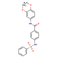 4-benzenesulfonamido-N-(3,4-dimethoxyphenyl)benzamide