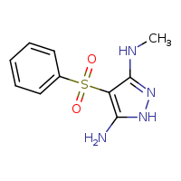4-(benzenesulfonyl)-N3-methyl-1H-pyrazole-3,5-diamine
