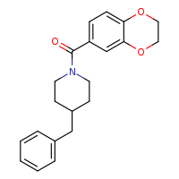 4-benzyl-1-(2,3-dihydro-1,4-benzodioxine-6-carbonyl)piperidine