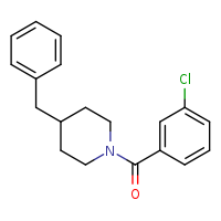 4-benzyl-1-(3-chlorobenzoyl)piperidine