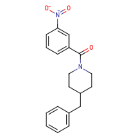 4-benzyl-1-(3-nitrobenzoyl)piperidine