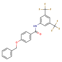 4-(benzyloxy)-N-[3,5-bis(trifluoromethyl)phenyl]benzamide