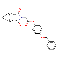 4-(benzyloxy)phenyl 2-{3,5-dioxo-4-azatetracyclo[5.3.2.0²,?.0?,¹?]dodec-11-en-4-yl}acetate