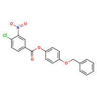 4-(benzyloxy)phenyl 4-chloro-3-nitrobenzoate