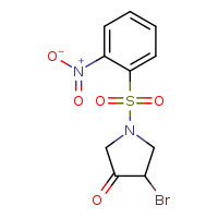 4-bromo-1-(2-nitrobenzenesulfonyl)pyrrolidin-3-one