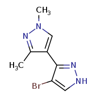 4-bromo-1',3'-dimethyl-1H-3,4'-bipyrazole