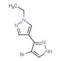 4-bromo-1'-ethyl-1H-3,4'-bipyrazole