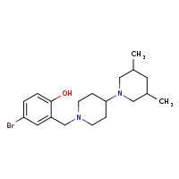4-bromo-2-({3,5-dimethyl-[1,4'-bipiperidin]-1'-yl}methyl)phenol