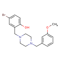 4-bromo-2-({4-[(3-methoxyphenyl)methyl]piperazin-1-yl}methyl)phenol