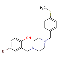 4-bromo-2-[(4-{[4-(methylsulfanyl)phenyl]methyl}piperazin-1-yl)methyl]phenol