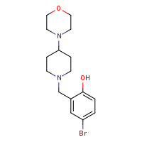 4-bromo-2-{[4-(morpholin-4-yl)piperidin-1-yl]methyl}phenol