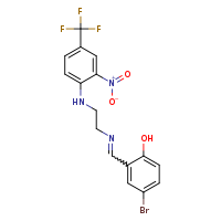 4-bromo-2-[(E)-[(2-{[2-nitro-4-(trifluoromethyl)phenyl]amino}ethyl)imino]methyl]phenol