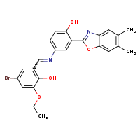 4-bromo-2-[(E)-{[3-(5,6-dimethyl-1,3-benzoxazol-2-yl)-4-hydroxyphenyl]imino}methyl]-6-ethoxyphenol