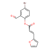 4-bromo-2-formylphenyl (2E)-3-(furan-2-yl)prop-2-enoate
