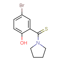 4-bromo-2-(pyrrolidine-1-carbothioyl)phenol