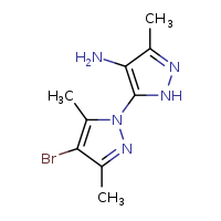 4-bromo-3,5,5'-trimethyl-2'H-[1,3'-bipyrazol]-4'-amine