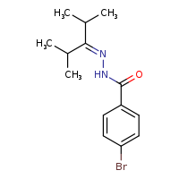 4-bromo-N'-(2,4-dimethylpentan-3-ylidene)benzohydrazide