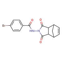4-bromo-N-{3,5-dioxo-4-azatricyclo[5.2.1.0²,?]dec-8-en-4-yl}benzamide