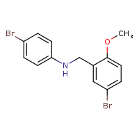 4-bromo-N-[(5-bromo-2-methoxyphenyl)methyl]aniline