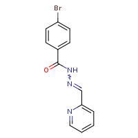 4-bromo-N'-[(E)-pyridin-2-ylmethylidene]benzohydrazide