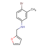 4-bromo-N-(furan-2-ylmethyl)-3-methylaniline