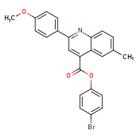 4-bromophenyl 2-(4-methoxyphenyl)-6-methylquinoline-4-carboxylate