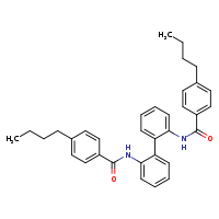 4-butyl-N-[2'-(4-butylbenzamido)-[1,1'-biphenyl]-2-yl]benzamide