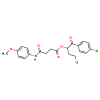4-chloro-1-(4-chlorophenyl)-1-oxobutan-2-yl 3-[(4-methoxyphenyl)carbamoyl]propanoate