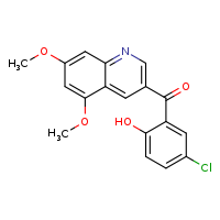 4-chloro-2-(5,7-dimethoxyquinoline-3-carbonyl)phenol