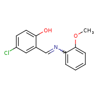 4-chloro-2-[(E)-[(2-methoxyphenyl)imino]methyl]phenol