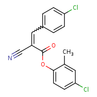 4-chloro-2-methylphenyl (2E)-3-(4-chlorophenyl)-2-cyanoprop-2-enoate